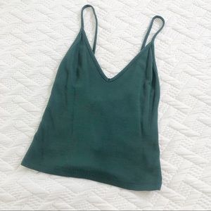 Brandy Melville Green Crop Top